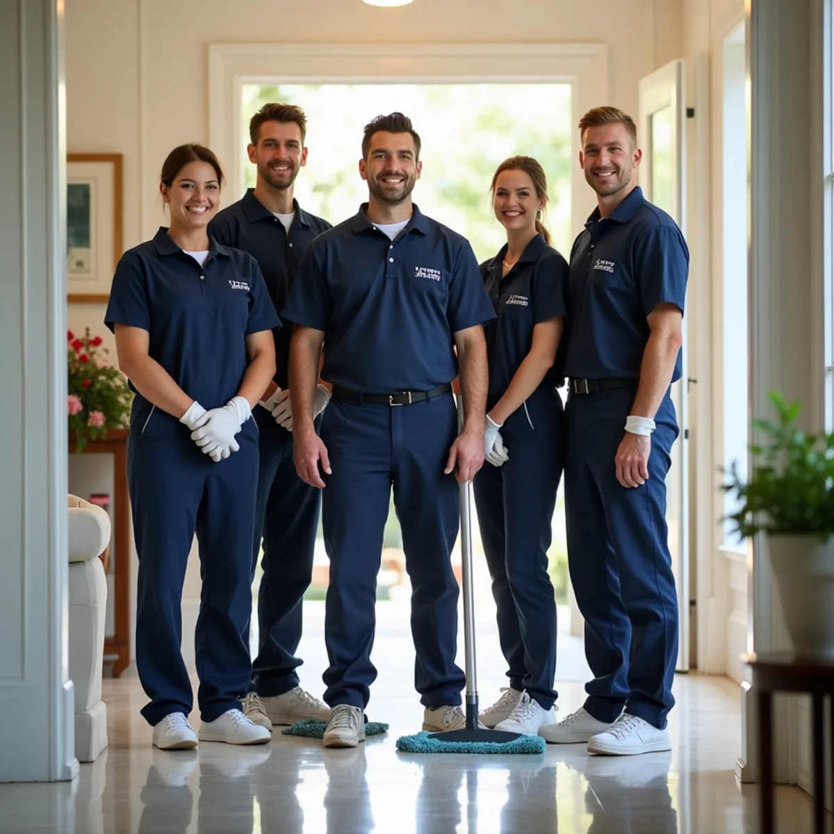 JM Cleaning Group professional crew and service van in Long Island