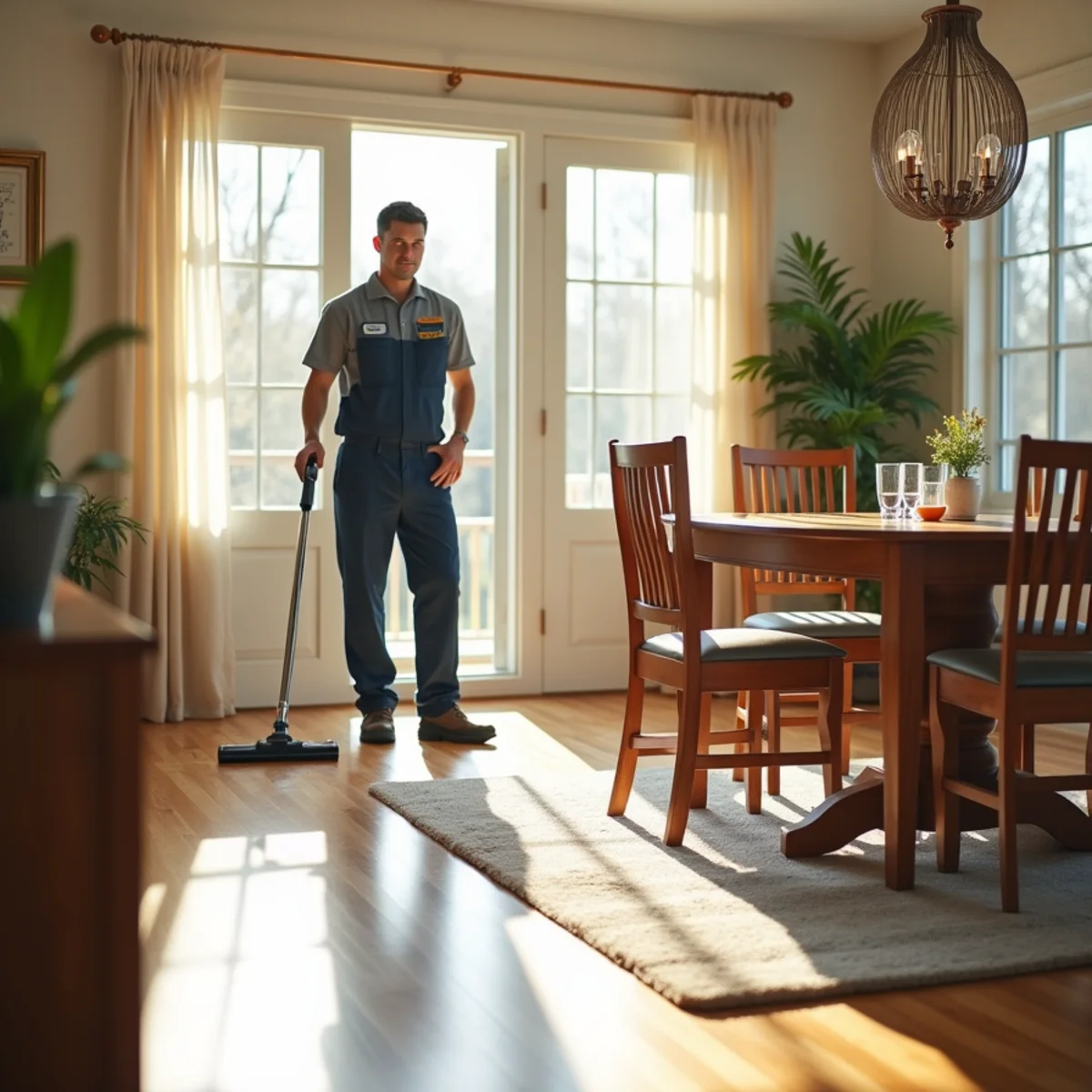 Post-event party cleaning aftermath in Long Island home